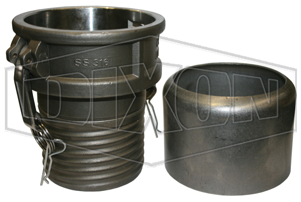 Conduct-A-Boss Scroll Tail Type C Coupler x Hose Shank with Ferrule